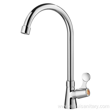 Modern minimalist full copper kitchen faucet